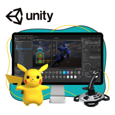 Мир игр на Unity 2D на популярном движке + AI-помощники - КИБЕРшкола программирования для детей, компьютерные курсы для школьников, начинающих и подростков - KIBERone г. Первоуральск